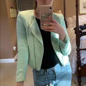 Asymmetrical zip jacket